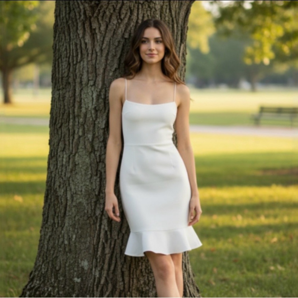 LIKELY Banks Flounced-Hem Slip Mini Dress - Picture 4 of 10